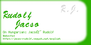 rudolf jacso business card